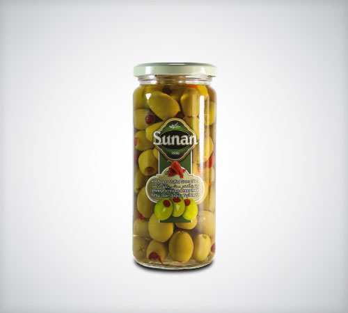 Sunan Red Pepper Stuffed Green Olives 