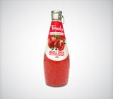 Frosty  Basil Seed Drink With Pomeqranate