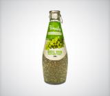 Frosty  Basil Seed Drink With White Grape